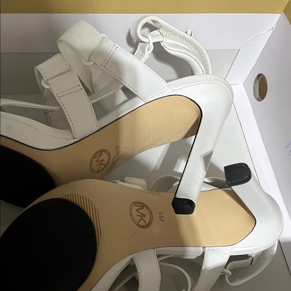 Michael Kors White Strappy Heels - Picture 10 of 12